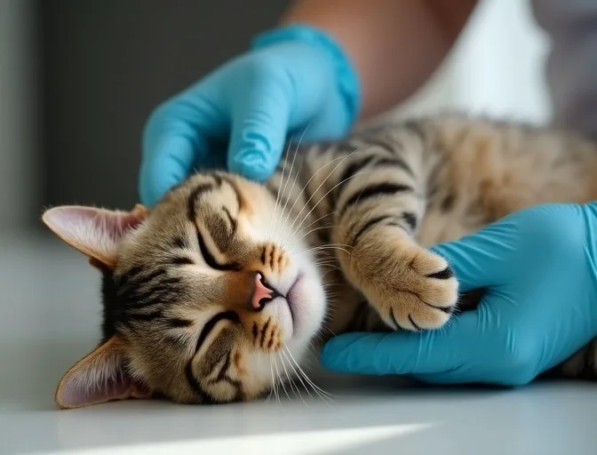 Specialist carefully handling a deceased cat with dignity in Glen Park